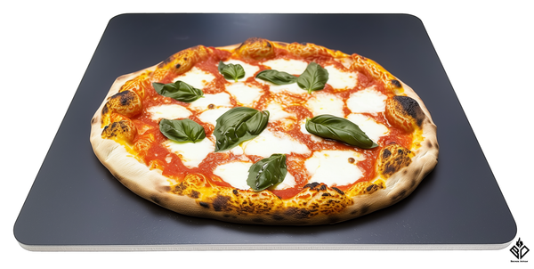 Becker Design Backstahl – Hochwertige, hitzebeständige Stahlplatte für knusprige Pizza und Brot im Backofen oder Grill