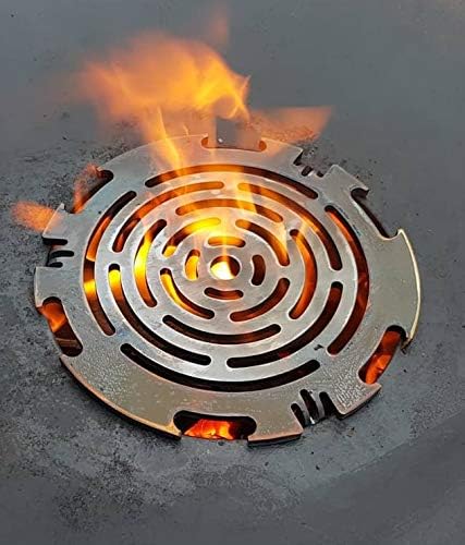 (Verkaufsset) für 57er Kugelgrill 6mm Grillring / Feuerplatte mit Grillrost