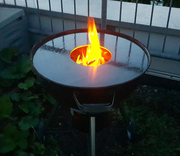 (Verkaufsset) für 57er Kugelgrill 6mm Grillring / Feuerplatte mit Grillrost