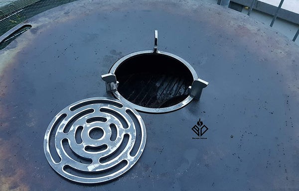 [Wokhalter Pfannenhalter Grillrost Dutch Oven Feuerplatte] [Becker Design] [bdbbq.de]